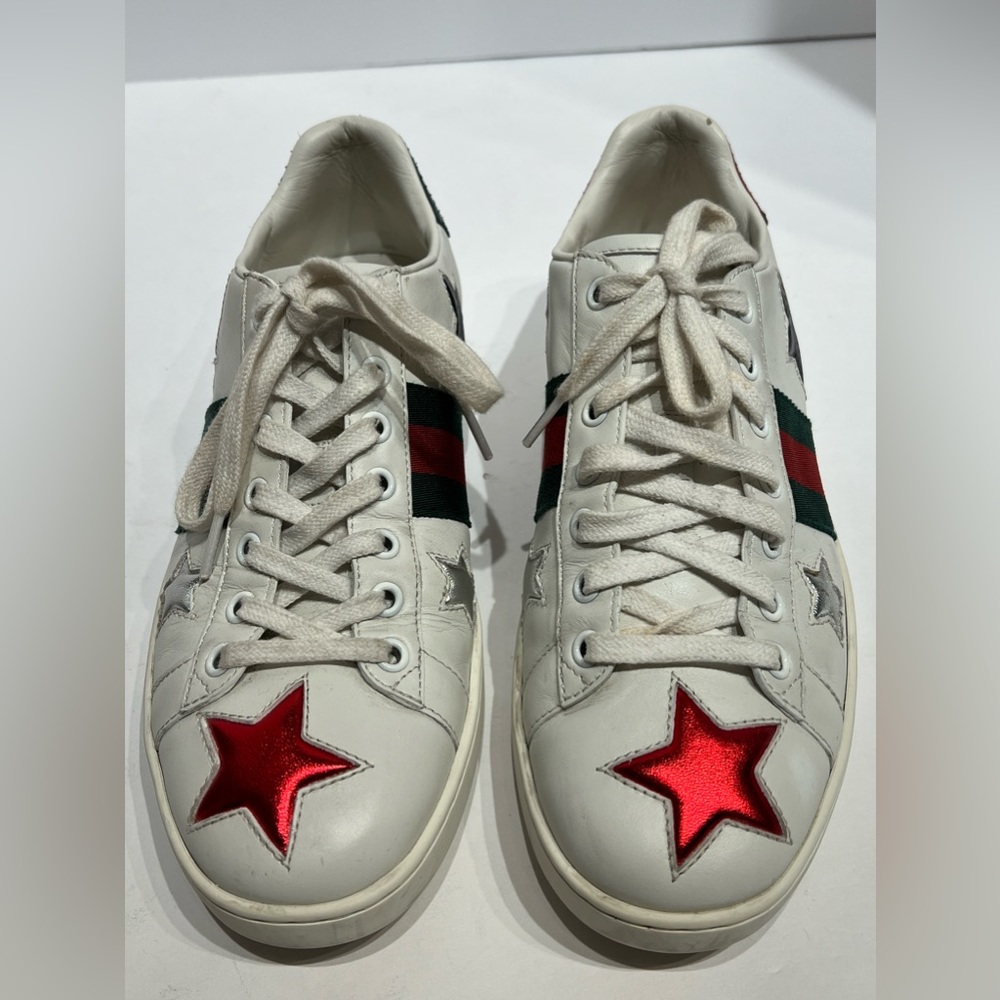 Gucci Ace Leather Star Sneakers 
38 - Picture 5 of 11